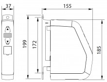 Superrollo GW240 - Aufputz-Gurtwickler Comfort